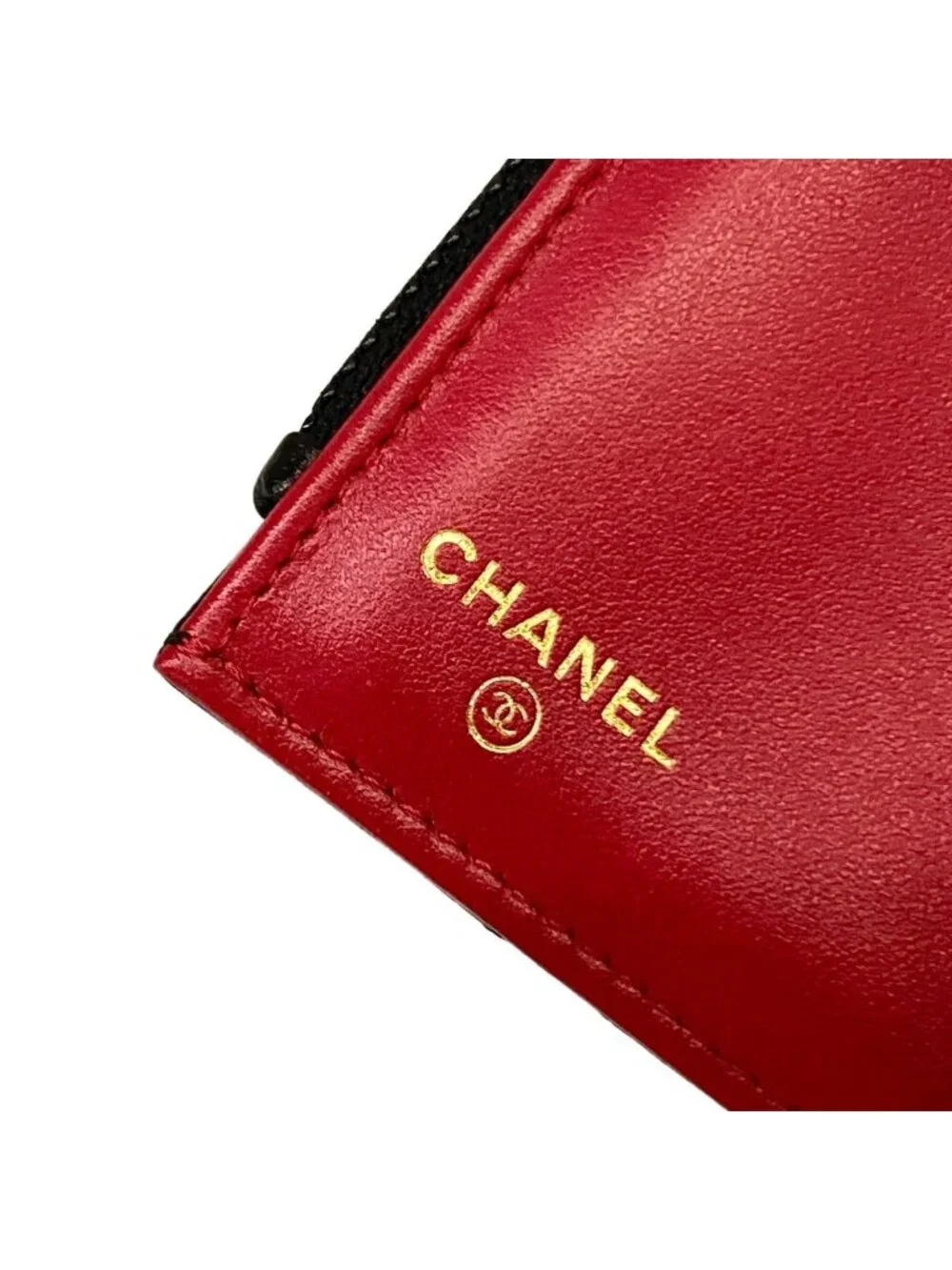 Chanel Trifold Wallet 19 Black Gold Lambskin